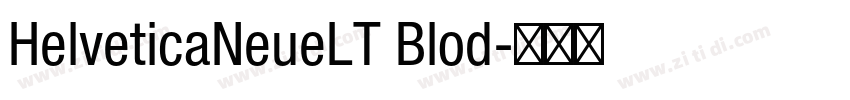 HelveticaNeueLT Blod字体转换